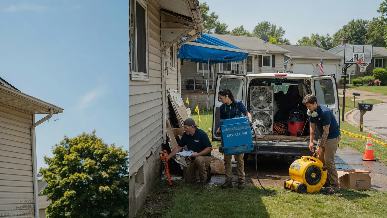Ceiling Leak Cleanup in New Plymouth, OH near me